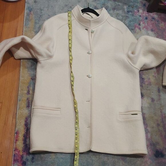 Vintage Geiger Australia Wool Sweater Jacket in Cream Size 44 or L - Picture 11 of 14